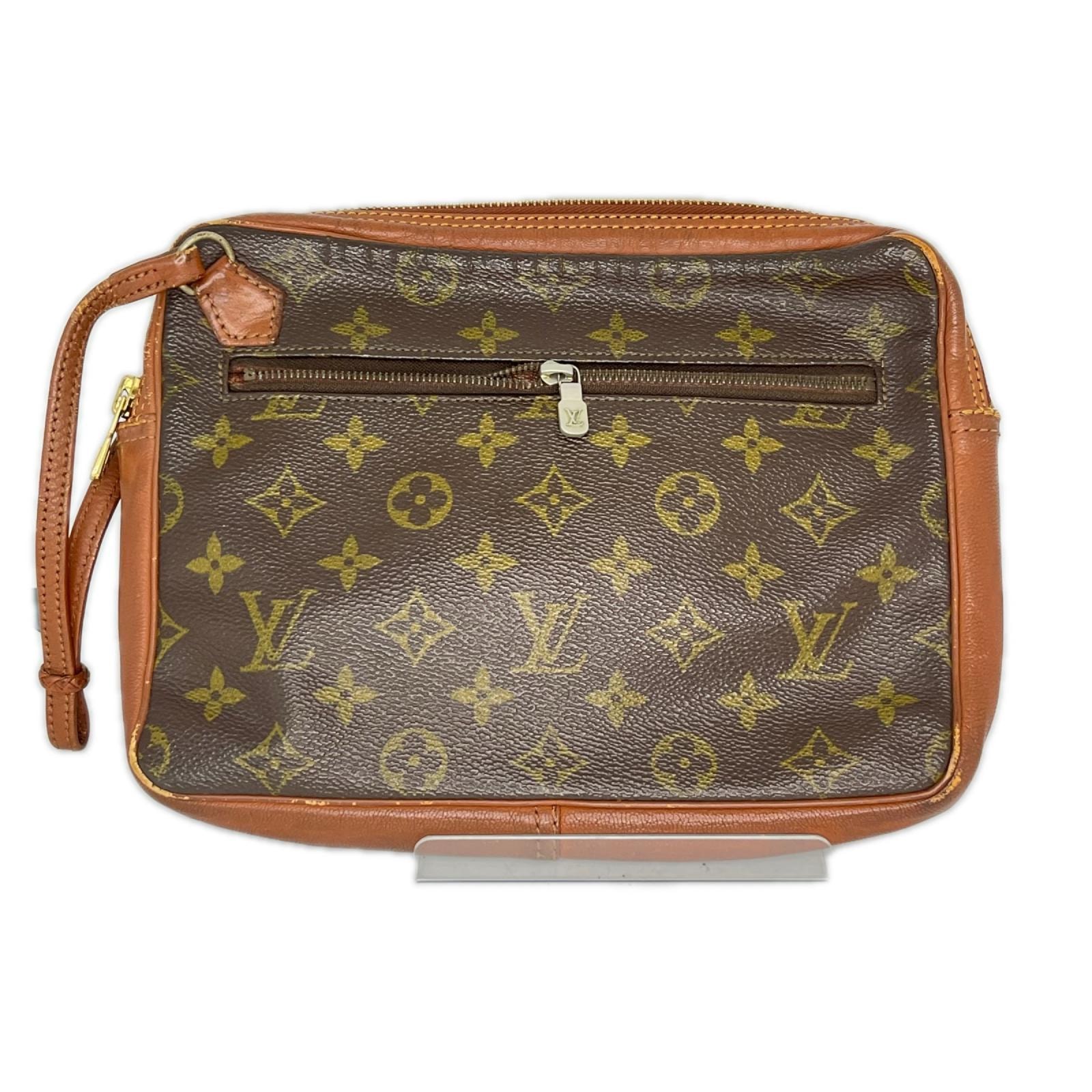 LOUIS VUITTON ルイヴィトン モノグラム ポシェット・スポーツ サックスポ 183 ブラウン ファスナー破損 ジャンク品