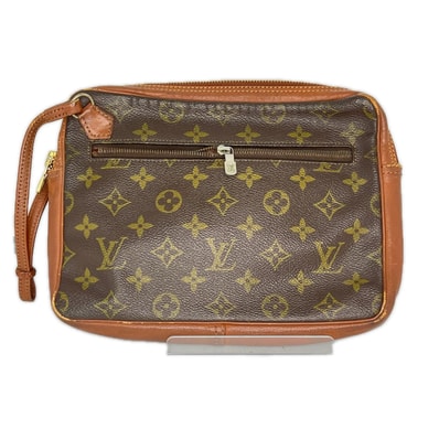 LOUIS VUITTON ルイヴィトン モノグラム ポシェット・スポーツ サックスポ 183 ブラウン ファスナー破損 ジャンク品