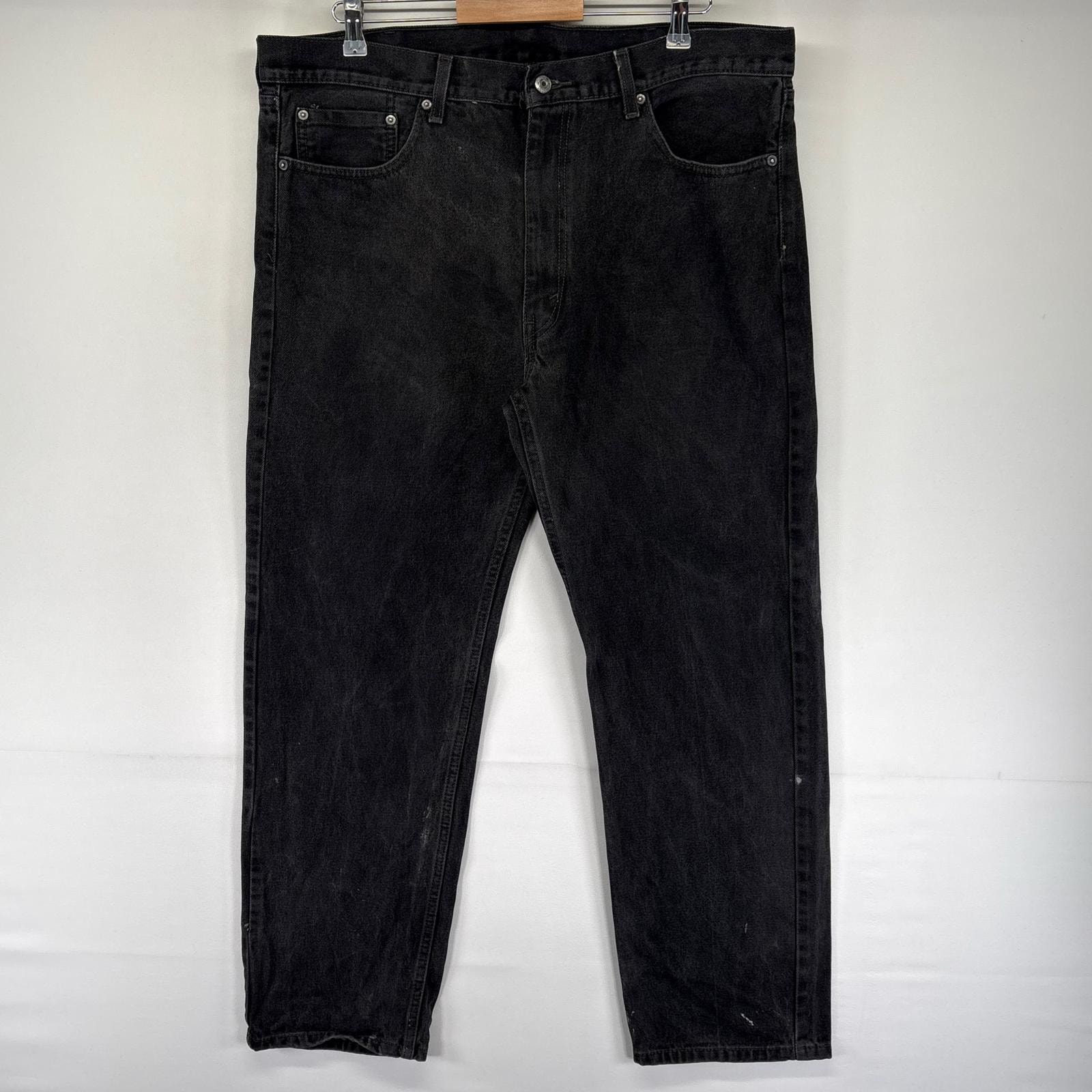 古着 リーバイス Levi's デニム パンツ Gパン ブラックデニム 505 ジッパーフライ 5ポケット 大きいサイズ W40 L32  ブラック系 メンズ