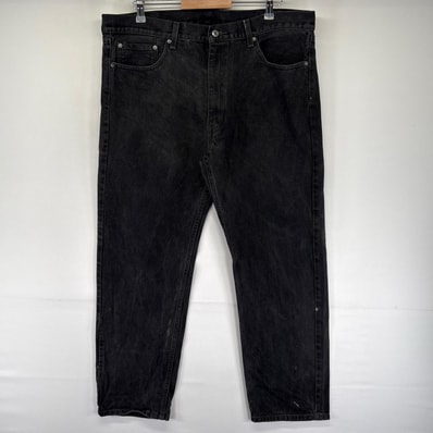 古着 リーバイス Levi's デニム パンツ Gパン ブラックデニム 505 ジッパーフライ 5ポケット 大きいサイズ W40 L32 ブラック系 メンズ