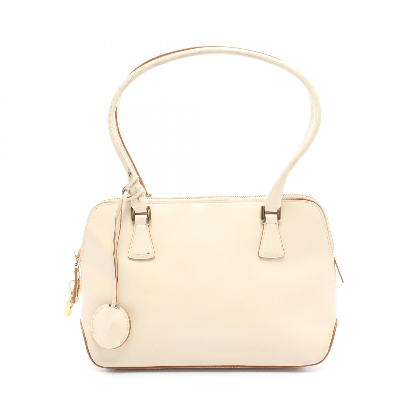 サルヴァトーレフェラガモ Salvatore Ferragamo ハンドバッグ バッグ レザー レディース アイボリー系 21 2304 【中古】