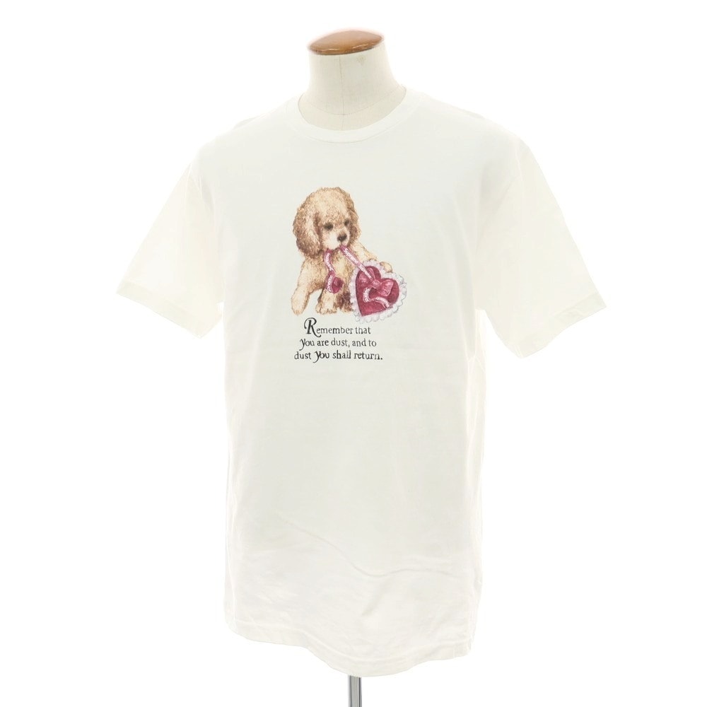【中古】シュプリーム Supreme 2025年秋冬 Dust Tee コットン クルーネック 半袖Tシャツ ホワイト【サイズM】【メンズ】