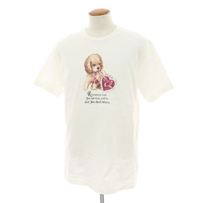 【中古】シュプリーム Supreme 2025年秋冬 Dust Tee コットン クルーネック 半袖Tシャツ ホワイト【サイズM】【メンズ】