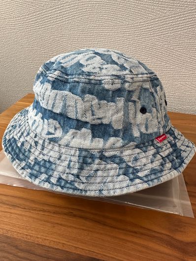 Supreme Fat Tip Jacquard Denim Crusher "Blue"