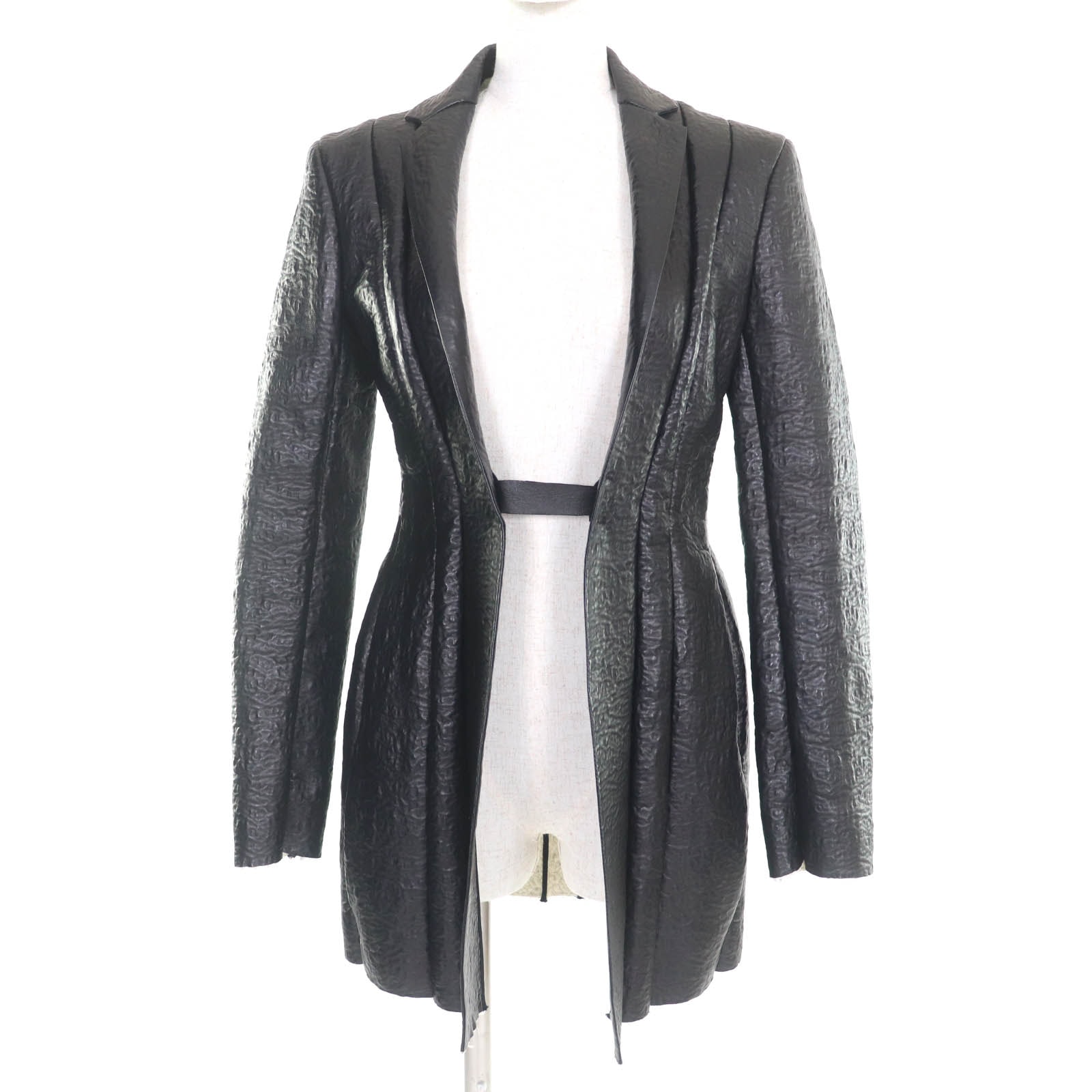 良品 セリーヌ
 ジャケット ブラック レディース 36 2 5G89 3765