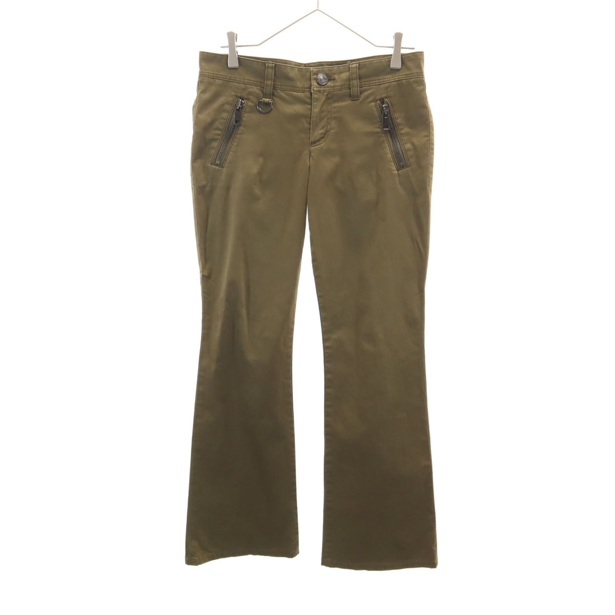 BURBERRY LONDON バーバリーロンドン ブーツカットパンツ 38 カーキブラウン 三陽商会