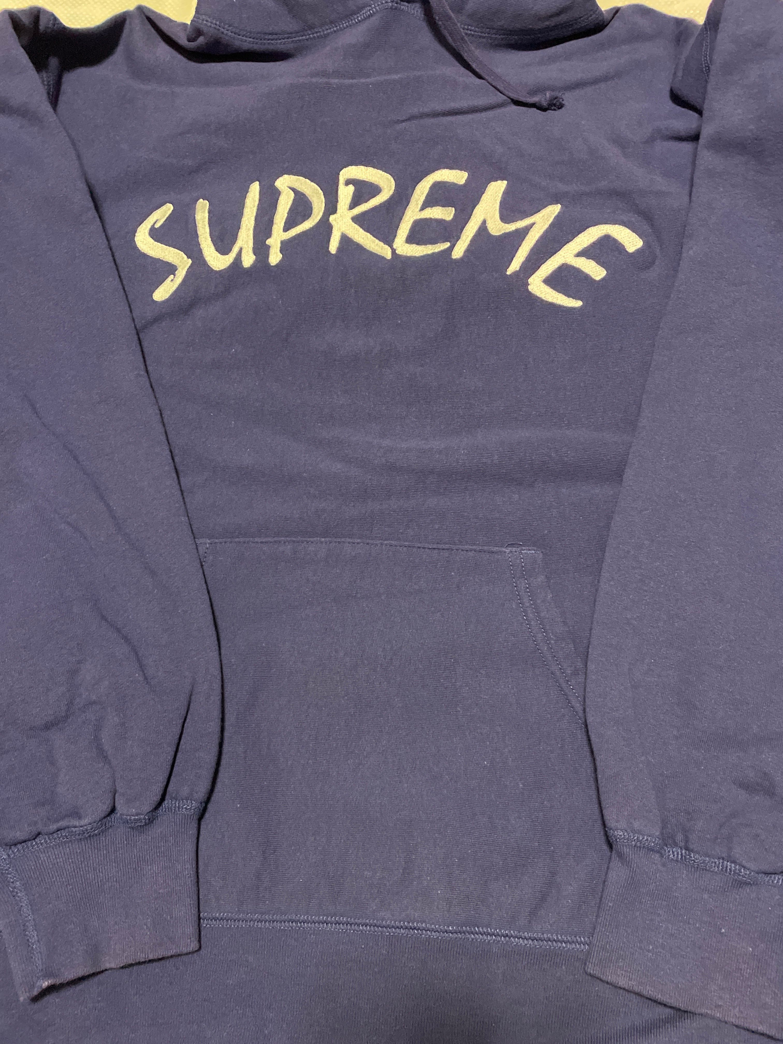 Supreme FTP Arc Hooded Sweatshirt "Washed Navy"
