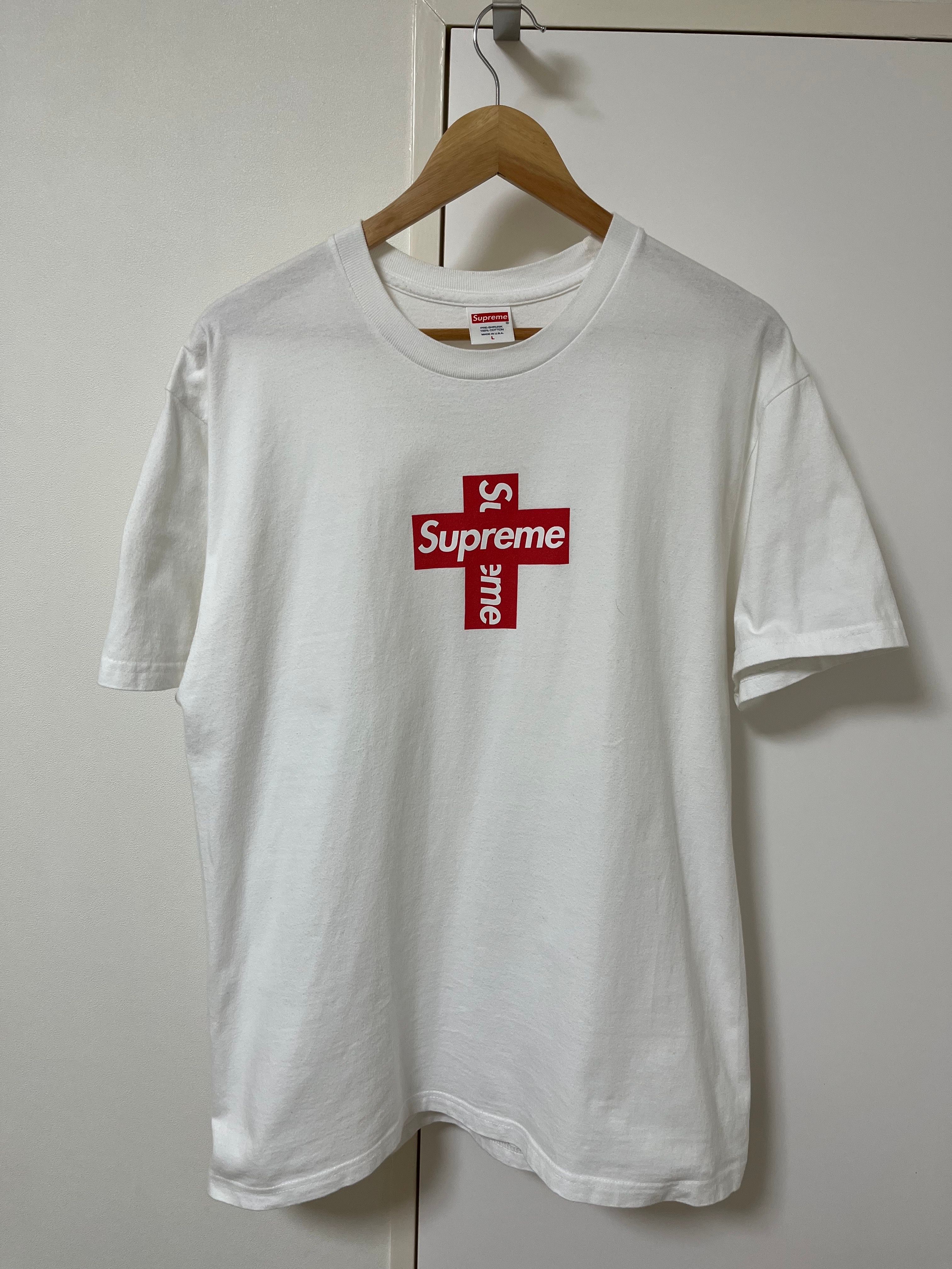 Supreme Cross Box Logo Tee "White"