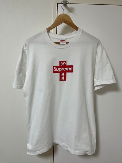 Supreme Cross Box Logo Tee "White"
