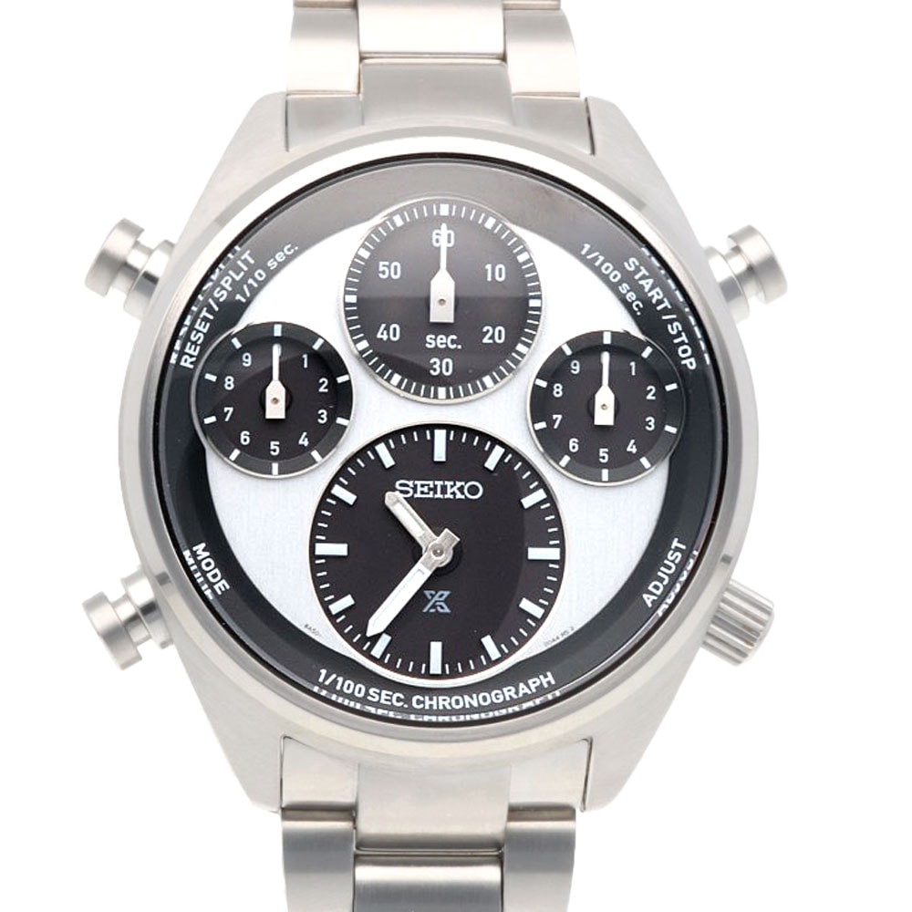セイコー プロスペックス スピードタイマー 腕時計 時計 ステンレススチール 8A50-00A0 ソーラー電波時計 メンズ 1年保証 SEIKO 中古