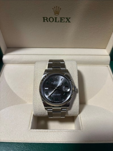 ROLEX Datejust 36 "Slate/Green Roma" 126234