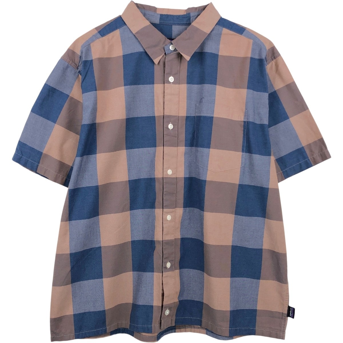 古着 パタゴニア Patagonia 53962SP15 フェズマンシャツ 半袖 コットン チェックシャツ ボックスシャツ メンズL相当/eaa668793
