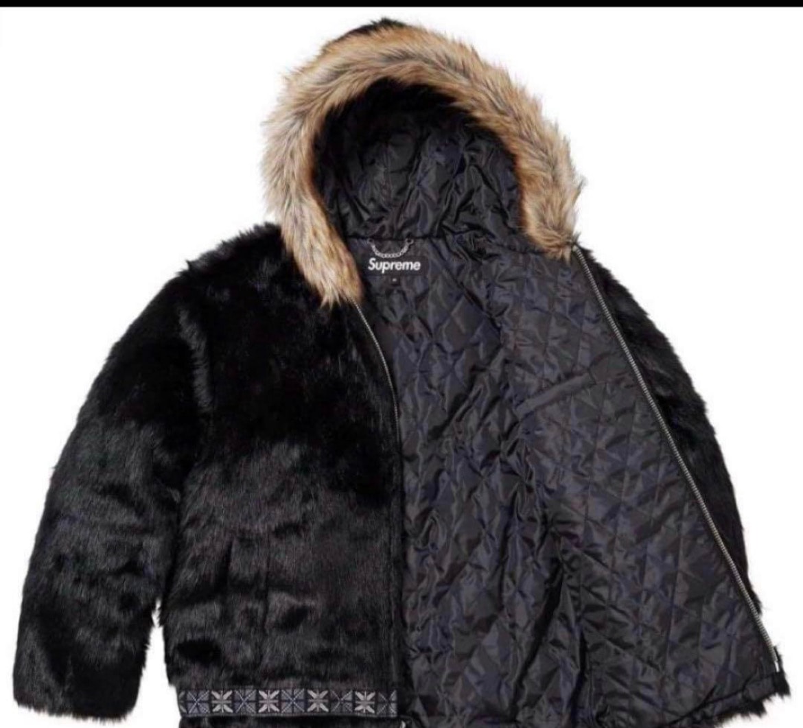 Supreme Faux Fur Parka "Black"