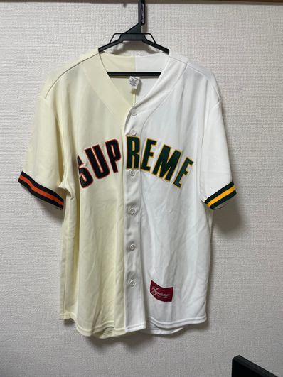 Supreme Don't Hate Baseball Jersey "Ivory White"
