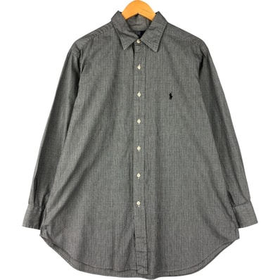 古着 ラルフローレン Ralph Lauren POLO by Ralph Lauren LOWELL 長袖 コットンチェックシャツ メンズL相当/eaa600189