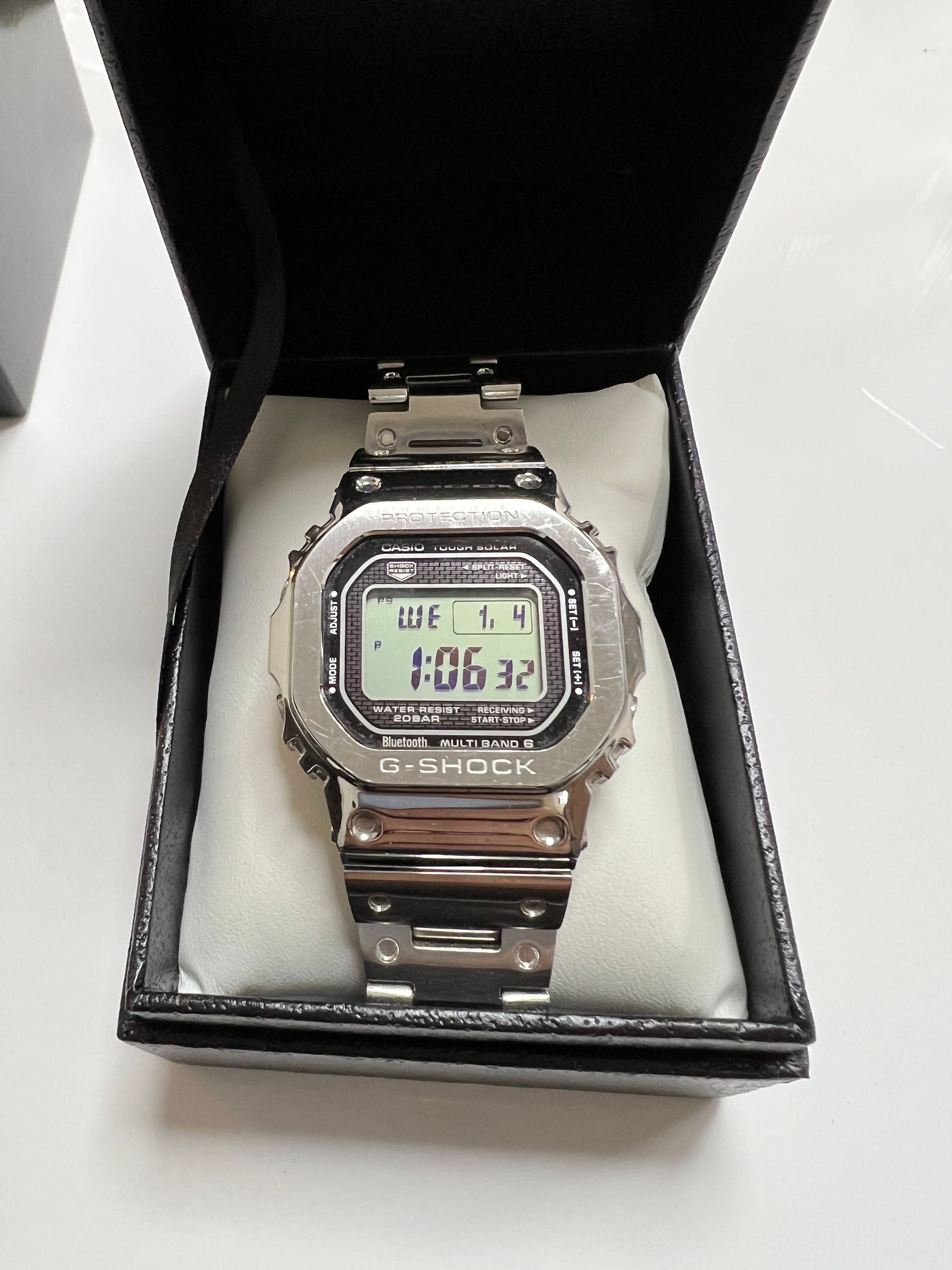 Casio G-Shock GMWB5000D-1 - 44mm in Stainless Steel