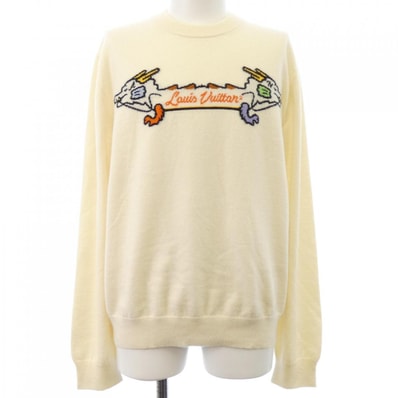ルイヴィトン LOUIS VUITTON インタルシアジャカードグラフィックカシミヤクルーネック NIGO HMN02WDLB ニット