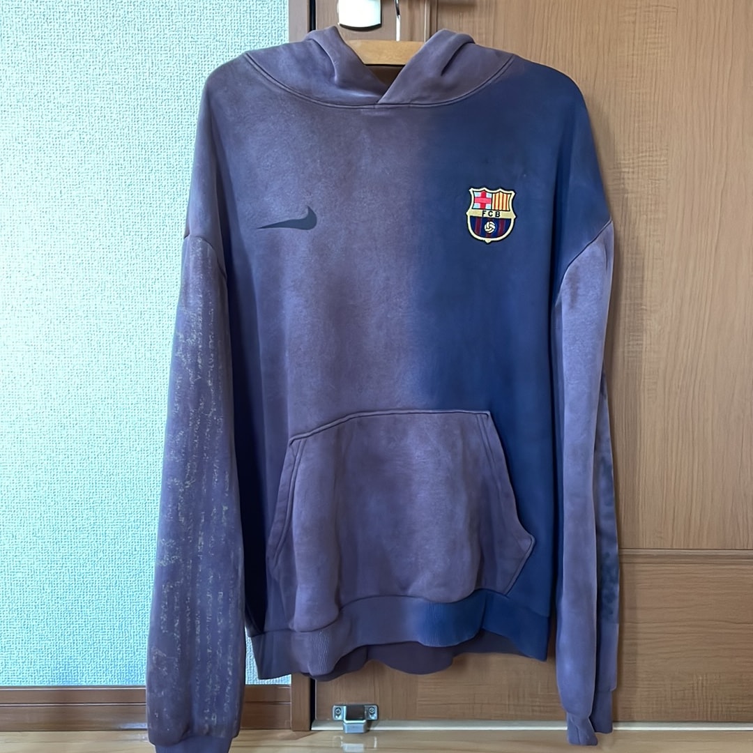 Travis Scott Cactus Jack x Nike x FC Barcelona Split-Dye Crest Hoodie "Brown"