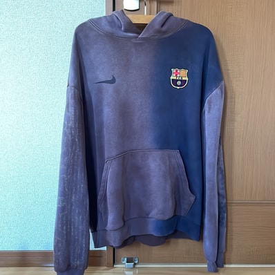 Travis Scott Cactus Jack x Nike x FC Barcelona Split-Dye Crest Hoodie "Brown"