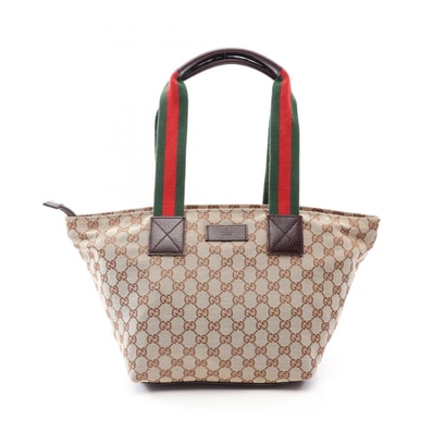 グッチ GUCCI GG柄 シェリーライン トートバッグ バッグ キャンバス レザー レディース ベージュ系 131230 【中古】