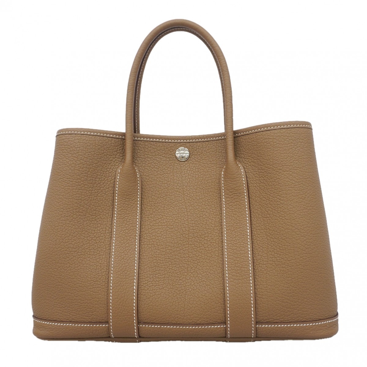 ★SALE【6gc2888】エルメス トートバッグ ガーデンパーティTPM ネゴンダ エトゥープ シルバー金具 B刻印【中古】レディース