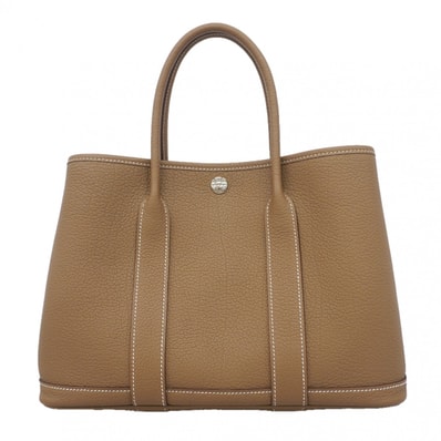 ★SALE【6gc2888】エルメス トートバッグ ガーデンパーティTPM ネゴンダ エトゥープ シルバー金具 B刻印【中古】レディース
