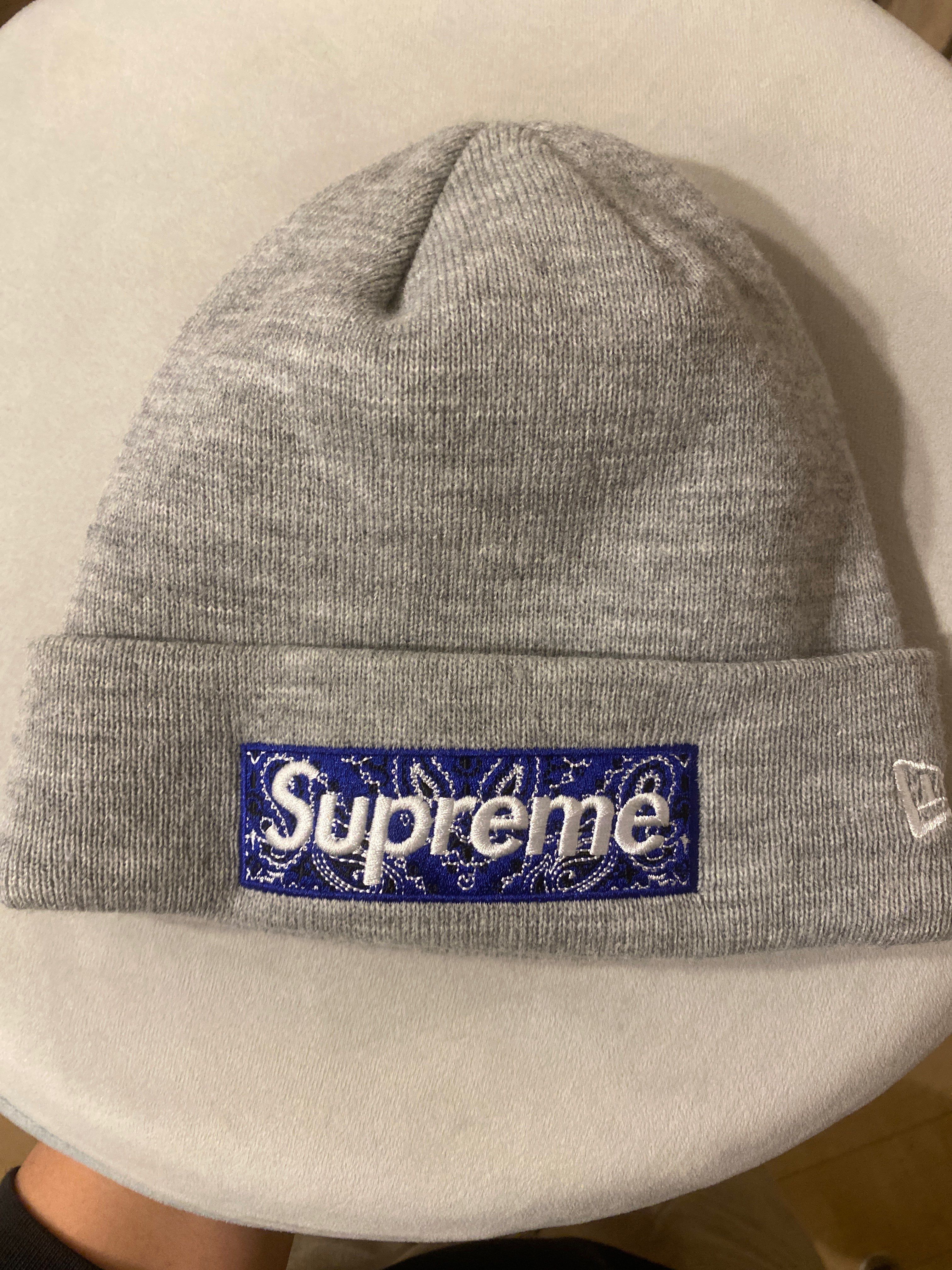 Supreme New Era® Box Logo Beanie "Grey"