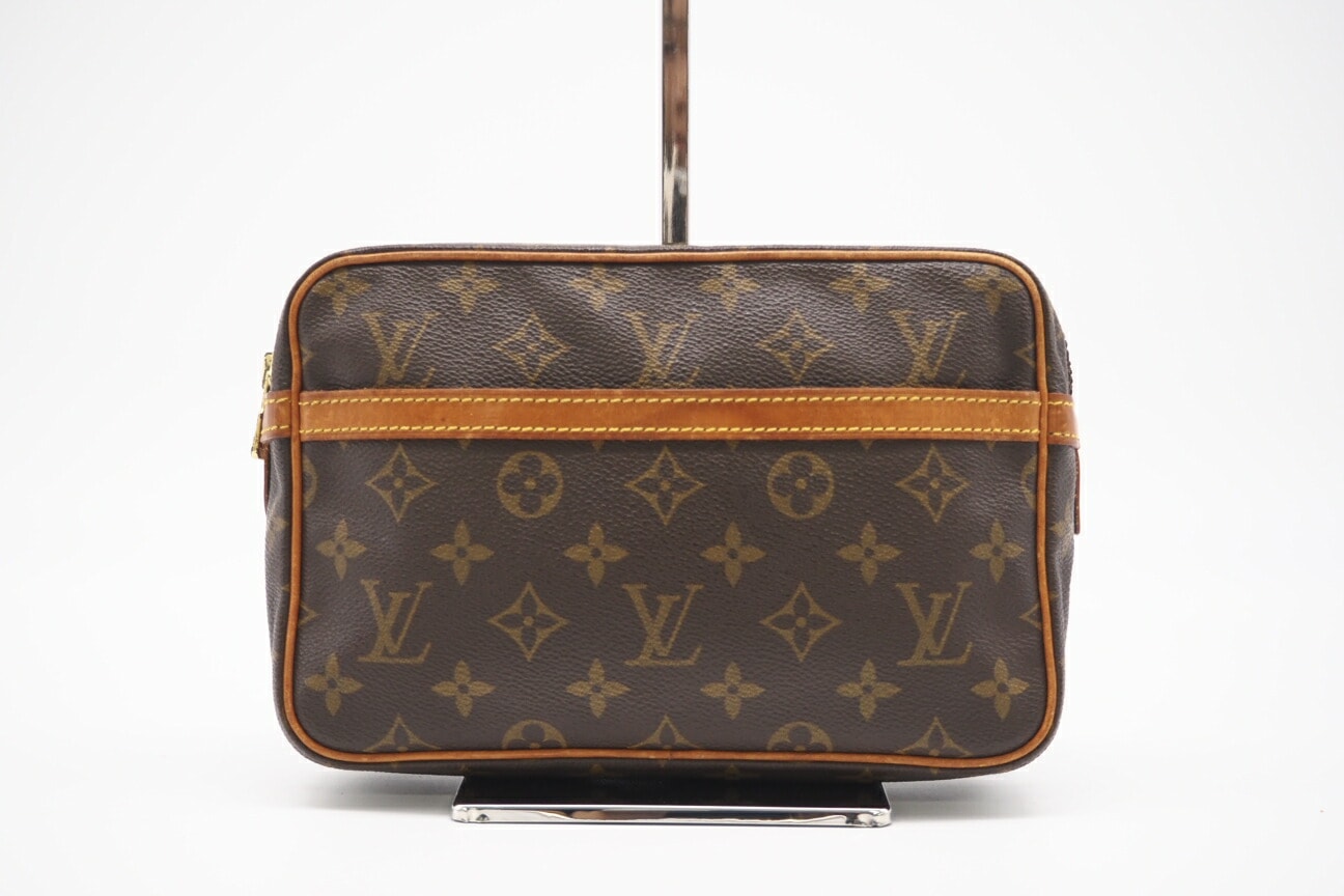 LOUIS VUITTON ルイ・ヴィトン モノグラム コンピエーニュ23 M51847 セカンドバッグ ブラウン コーティングキャンバス メンズ