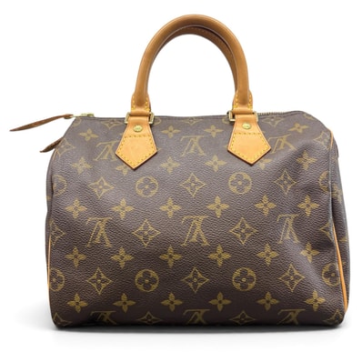 LOUIS VUITTON 美品 ルイヴィトン スピーディ25 モノグラム ミニボストン ハンドバッグ M41528 レザー SP1002 ブラウン Y2K LV ヴィトン ABランク 中古 鑑定済 ヴィトンバッグ【価格高騰中】