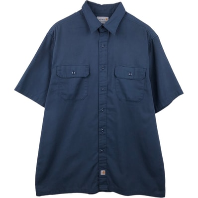 古着 カーハート Carhartt 半袖 ワークシャツ ボックスシャツ メンズXL相当/eaa674583