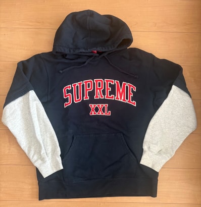 Supreme XXL Hooded Sweatshirt "Navy"