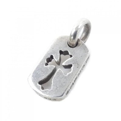 Chrome Hearts Dog Tag Tiny Cut Out Cross "Silver"