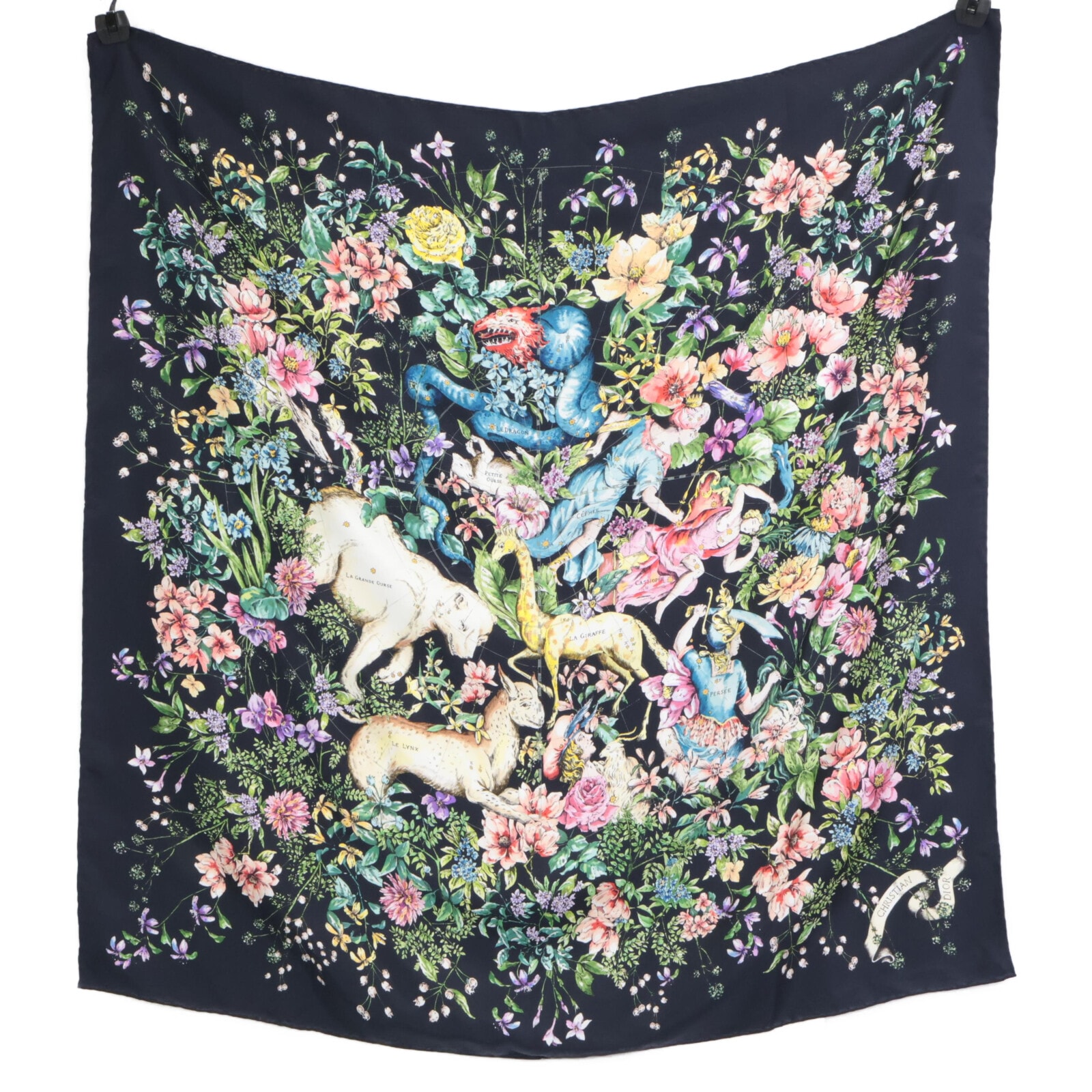 ディオール 【美品/国内正規】22AW XKDOO090I603C581TU D-コンステレーション シルク スクエア