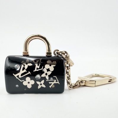 LOUIS VUITTON(ルイ・ヴィトン)ポルトクレ・スピーディ アンクルージョン バッグチャーム/キーホルダー モノグラム クリア×ブラック ゴールドトーン M65444