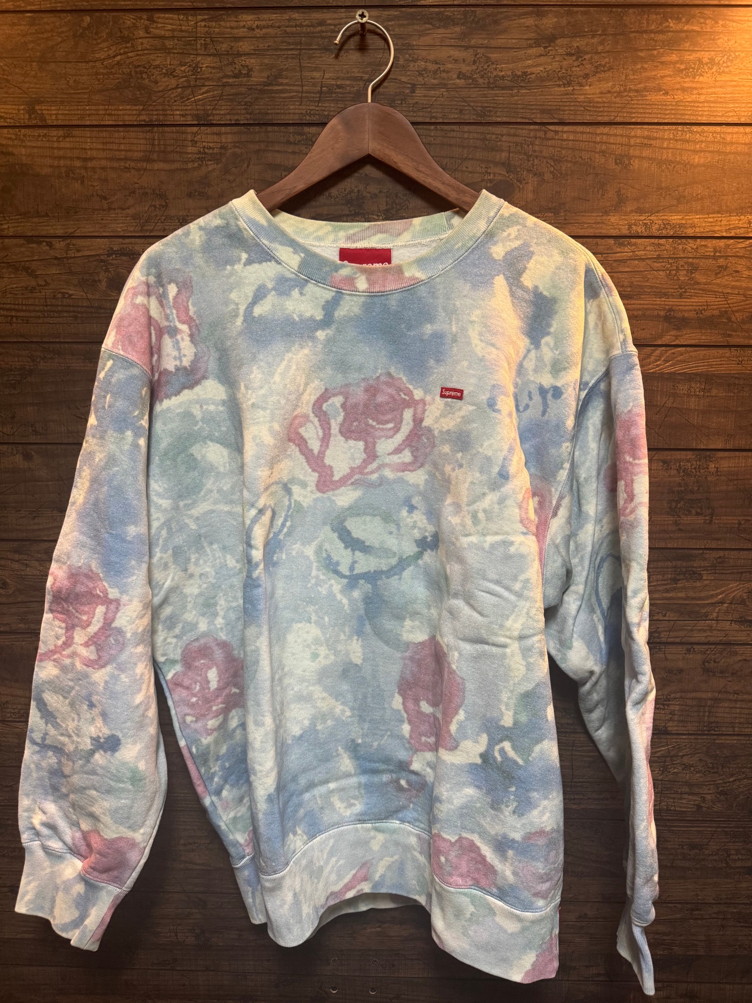 Supreme Small Box Crewneck "Watercolor Floral" (21SS)