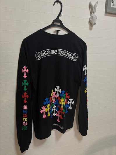 Chrome Hearts Cemetery Cross L/S T-Shirt "Black/Multicolor"