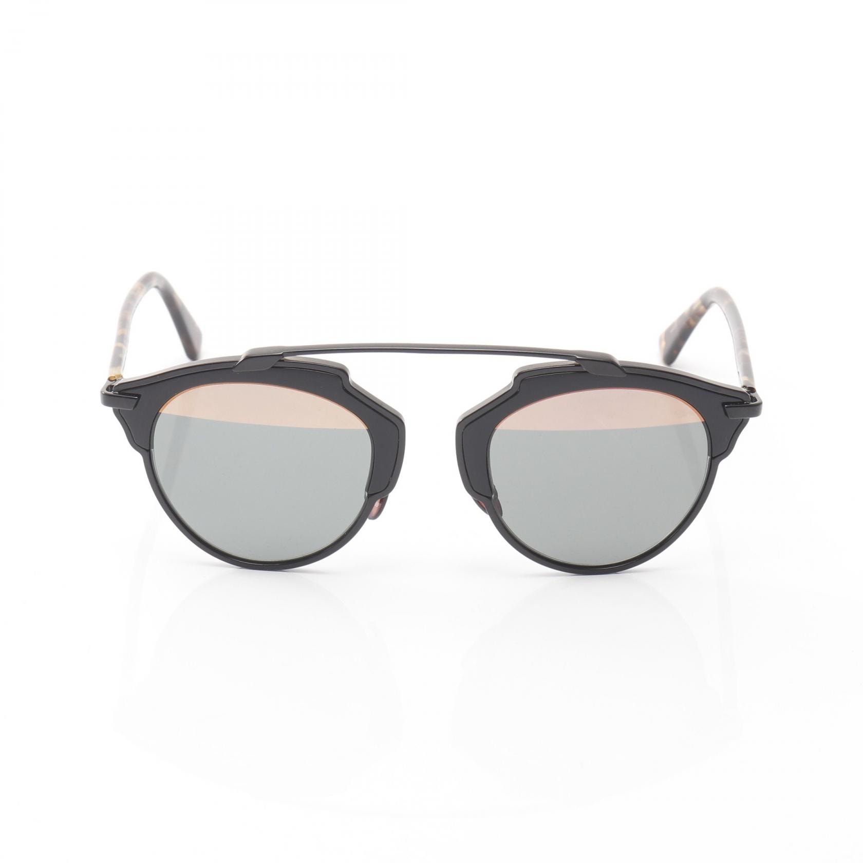 ディオール Dior サングラス 衣料品 プラスチック レディース ブラック系 / ブラウン系 【中古】