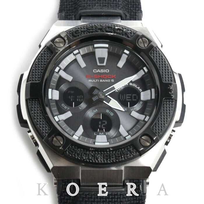 CASIO カシオ G-SHOCK Gスチール 腕時計 ソーラー GST-W330AC-1AJF 電波 メンズ【中古】