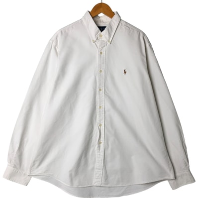 古着 ラルフローレン Ralph Lauren CUSTOM FIT 長袖 ボタンダウンシャツ メンズXXL相当/eaa543519