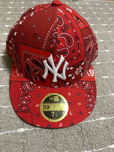 KITH × NEW ERA Yankees Deconstructed Bandana Low Profile "Pyre"