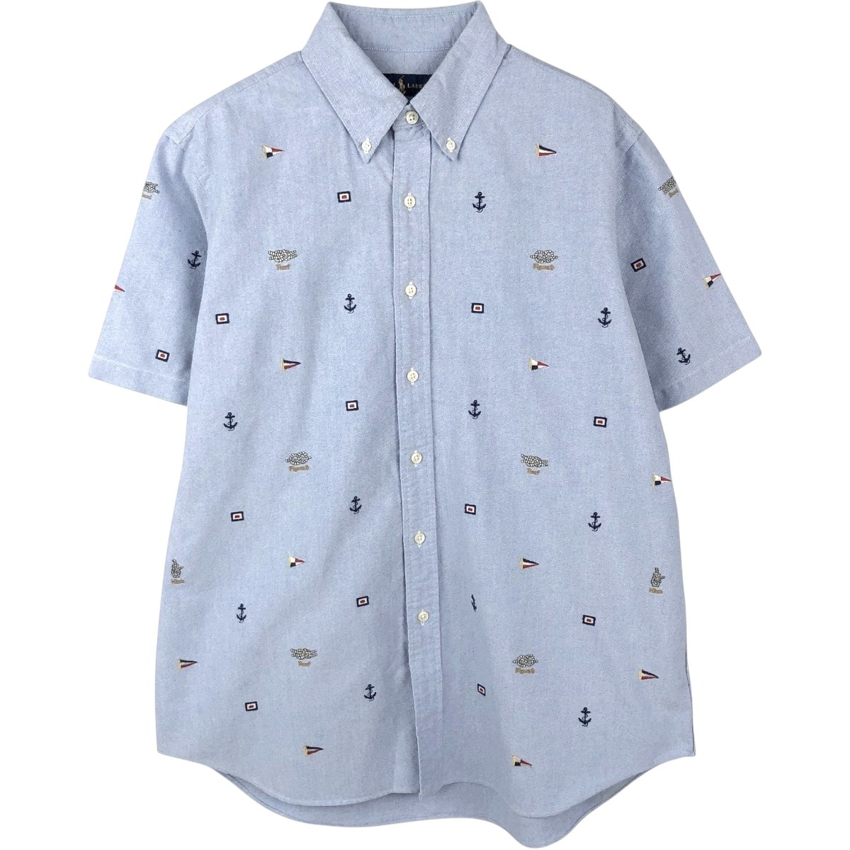 古着 ラルフローレン Ralph Lauren 総柄 長袖 ボタンダウンシャツ メンズL相当/eaa665085