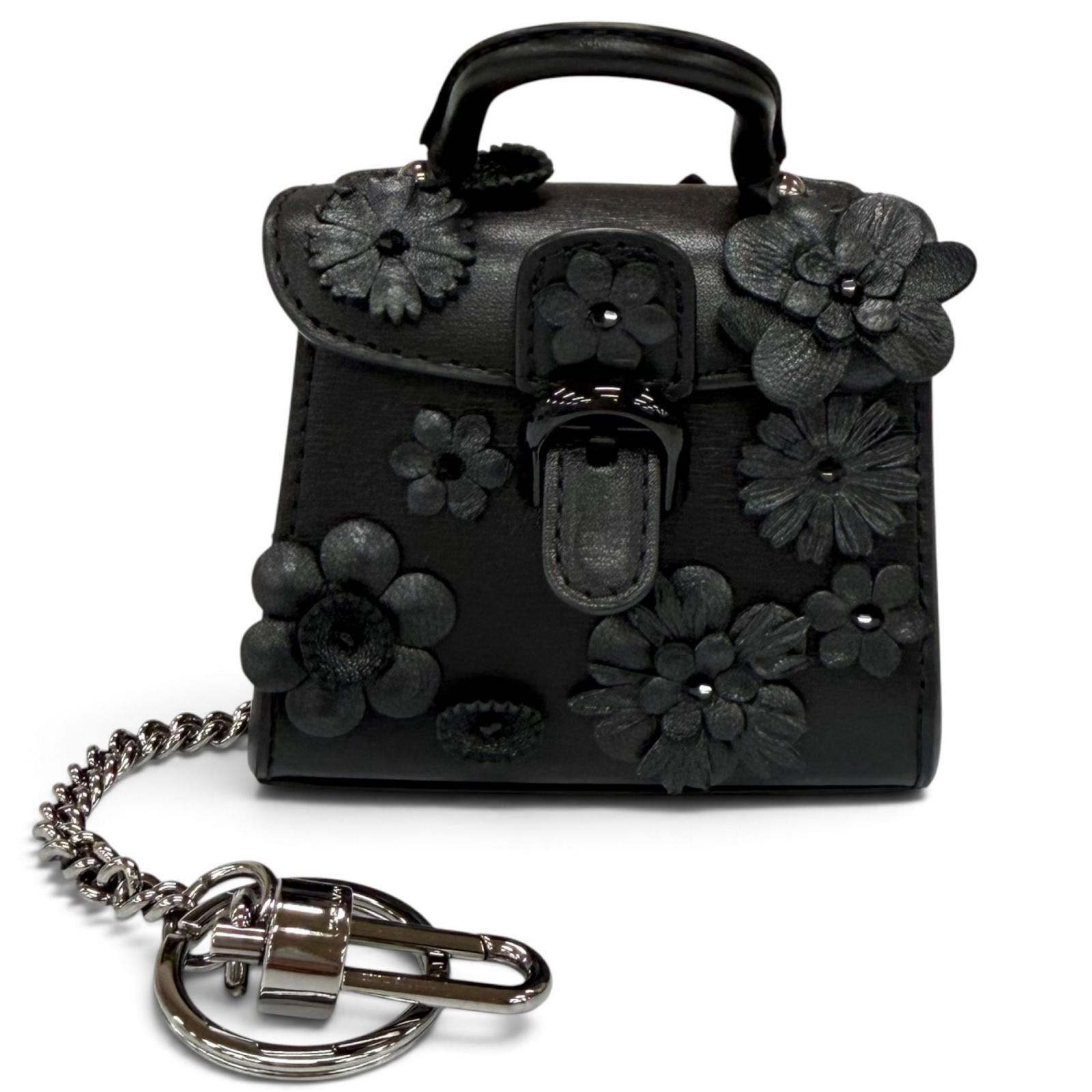 極美品 デルヴォー Brillant Charm ブラック AE0362ARQ