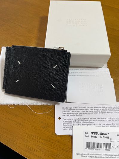 Maison Margiela Money Clip Leather Wallet "Black"