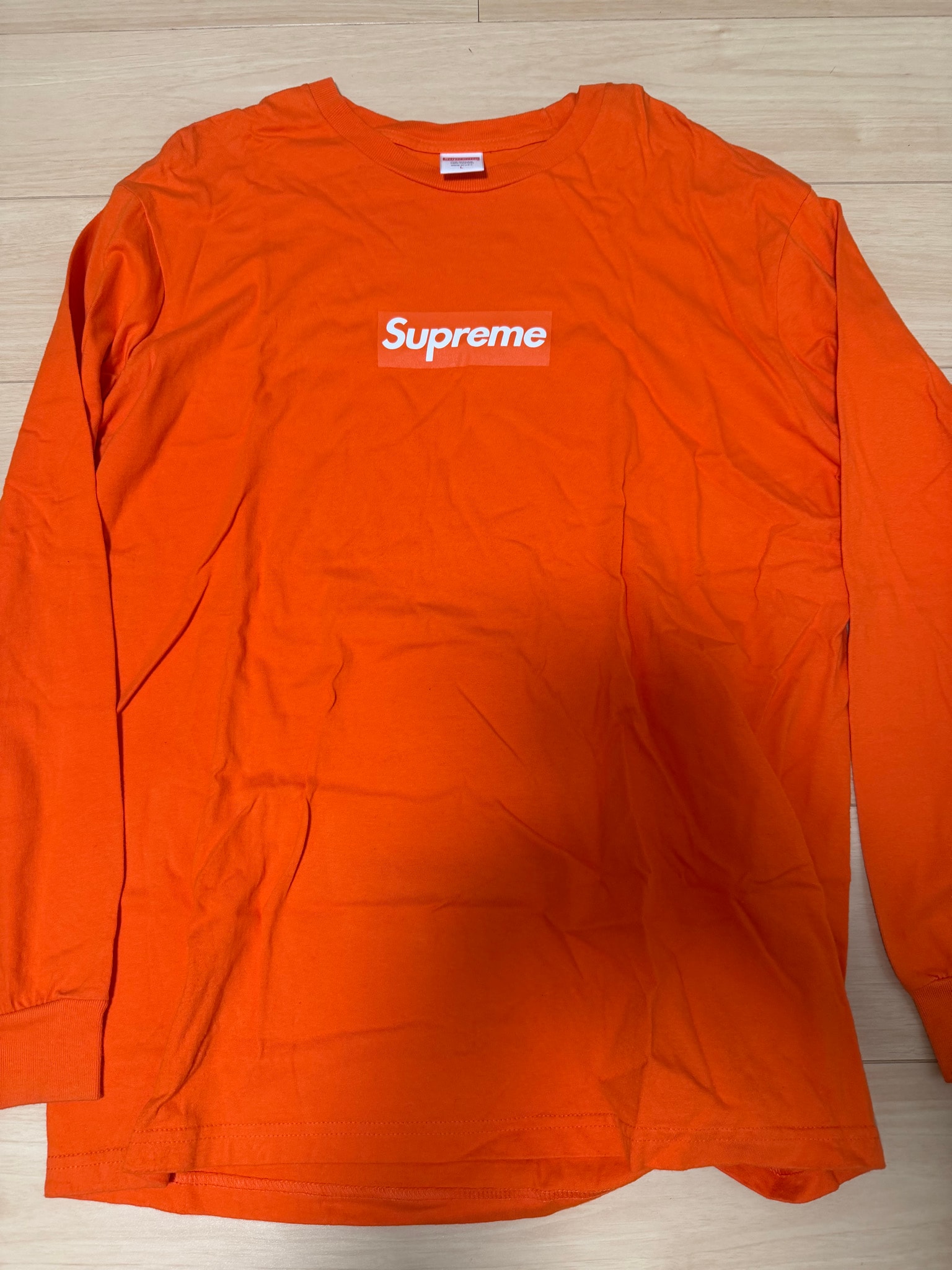 Supreme Box Logo L/S Tee "Orange"