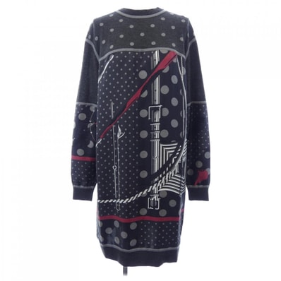 エルメス HERMES CLIL-CLAC A POIS *17-7754 ツイルレーヌ ワンピース