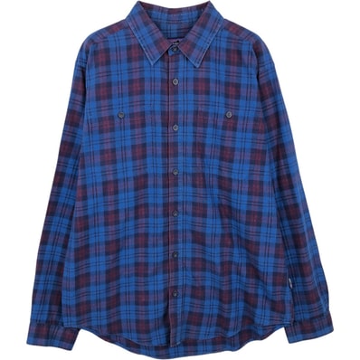 古着 パタゴニア Patagonia ORGANIC COTTON オーガニックコットン 53837FA14 長袖 コットンチェックシャツ メンズM相当/eaa662884