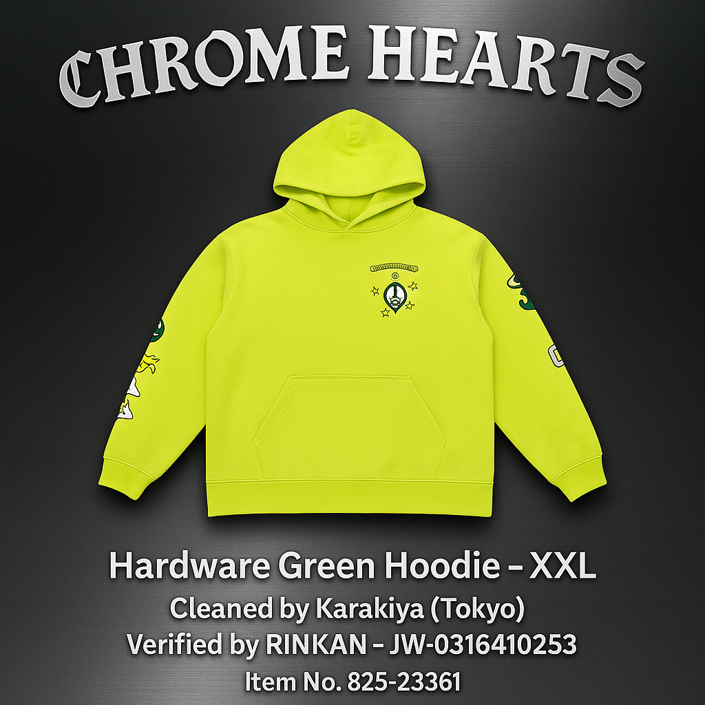 Chrome Hearts PPO Hardware HD PLVR Matty Boy Print Hoodie "Green"