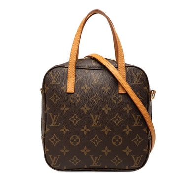ルイ ヴィトン モノグラム スポンティーニ ハンドバッグ ショルダーバッグ 2WAY M47500 ブラウン PVC レザー レディース LOUIS VUITTON 【中古】