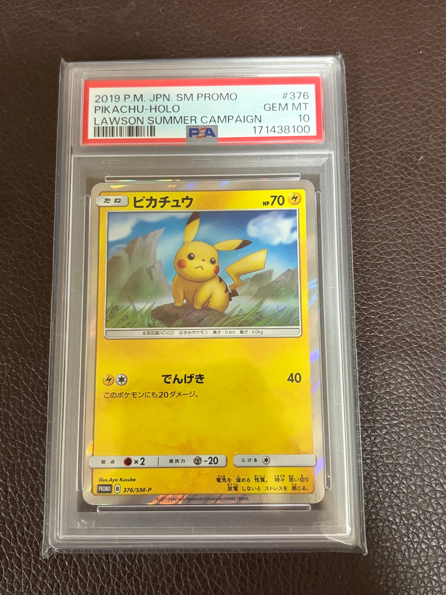 PSA10】ピカチュウ: プロモ [SM-P 376](プロモーションカード「SM-P