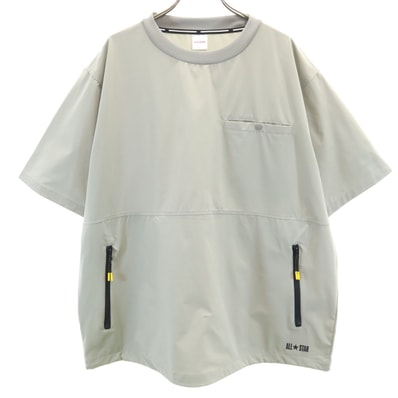 美品 CONVERSE コンバース 半袖 プルオーバー シャツ L グレー系 ワーク